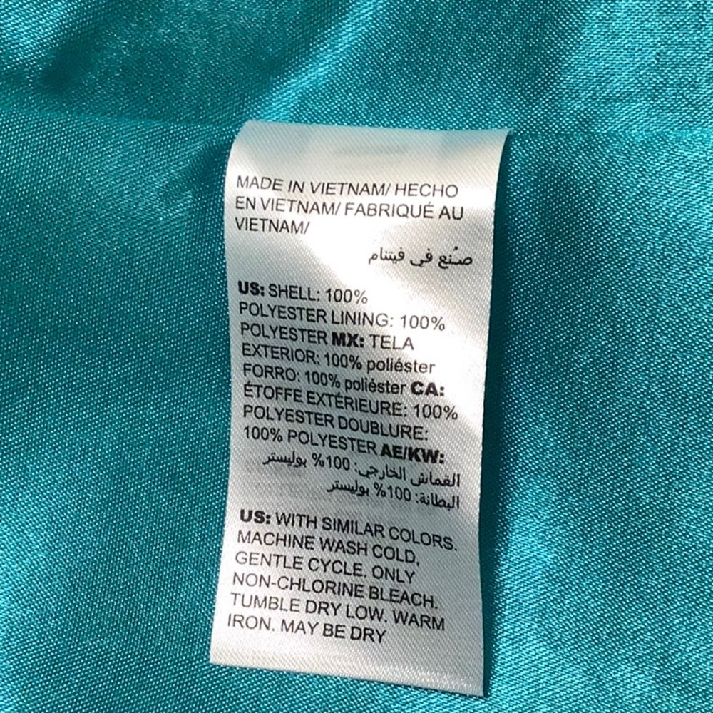 Chico's Blue Trench Coat with Classic Lapel Design - Picture 4 of 6